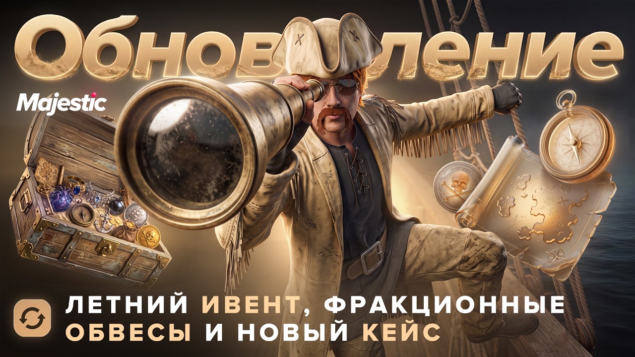 Летнее обновление Majestic RP: ивент 6-19 августа, кейс «Летняя коллекция 2026» и фракционные обвесы