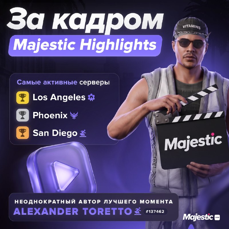 Majestic Highlights объявил награды для участников рубрики